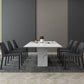Contemporary 1/2/3/4/5/6/7 Pieces Dining Set Sintered Stone Dining Table Set Clearhalo 'Dining Room Sets' 'Dining Tables & Seating' 'dining_room_set' 'furn' 'furn_dining_room_set' 'Furniture' 'furniture_dining_room_set' 'Kitchen & Dining Furniture' 'kitchen&dining_furn' 'kitchen' 1200x1200_e34c3323-6ed0-44c0-81ba-b251a1db2aee