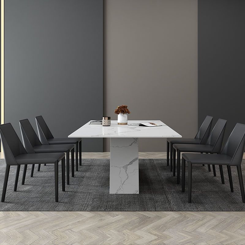 Contemporary 1/2/3/4/5/6/7 Pieces Dining Set Sintered Stone Dining Table Set Clearhalo 'Dining Room Sets' 'Dining Tables & Seating' 'dining_room_set' 'furn' 'furn_dining_room_set' 'Furniture' 'furniture_dining_room_set' 'Kitchen & Dining Furniture' 'kitchen&dining_furn' 'kitchen' 1200x1200_e34c3323-6ed0-44c0-81ba-b251a1db2aee