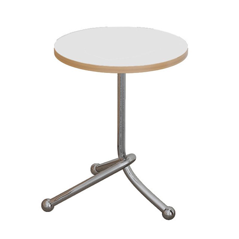 Mesa de 3 patas de acero moderna Dia de 11 "Mesa de noche de madera de madera