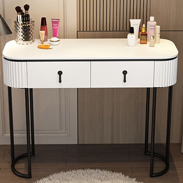 Adjustable Makeup Counter Lighted Mirror Vanity Dressing Table with Drawer
