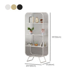 Glam Metal Bookshelf Standard Book Shelf for Home Office 11.8" Wide Clearhalo 'Bookcases' 'furn' 'furn_bookcases' 'Furniture' 'Office Furniture' 1200x1200_e34e62f4-7988-4aad-8f90-3ea94bd0f8d3