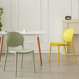 Scandinavian Plastic Armless Dining Chairs Indoor Stackable Side Chair Clearhalo ' kitchen&dining_furn' 'Dining Chairs' 'Dining Tables & Seating' 'dining_chair' 'furn' 'furn_dining_chair' 'Furniture' 'furniture_dining_chair' 'Kitchen & Dining Furniture' 'kitchen' 1200x1200_e3503f1a-eed8-4a64-816e-730cab8001ec
