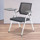Mesh Mid Back Conference Chair Contemporary Fixed Arms Folding Chair