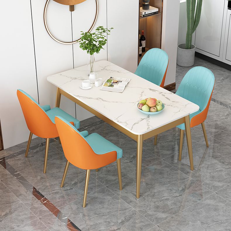 Tavolo da pranzo moderno tavolo da pranzo rettangolo in pietra in pietra per cucina
