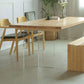 Rectangle Solid Wood Dining Table Modern Acrylic Double Pedestal Table Clearhalo 'Dining Tables & Seating' 'Dining Tables' 'dining_table' 'furn' 'furn_dining_table' 'Furniture' 'Kitchen & Dining Furniture' 1200x1200_e355eb29-81f6-4163-8ff8-9a6ebd74cf48