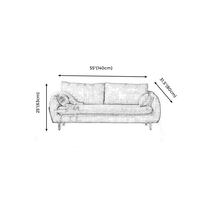Contemporary Standard Sofa Square Arm Settee Couch with 2 Pillows Clearhalo 'furn' 'furn_sofas' 'Furniture' 'furniture_sofas' 'kitchen' 'kitchen_sofas' 'Living Room Furniture' 'Sofa' 'sofas' 1200x1200_e359e5f1-642a-414e-907d-5729810a6fb4
