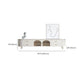 Console multimédia moderne Meuble TV Console de meuble TV en pierre avec 4 tiroirs