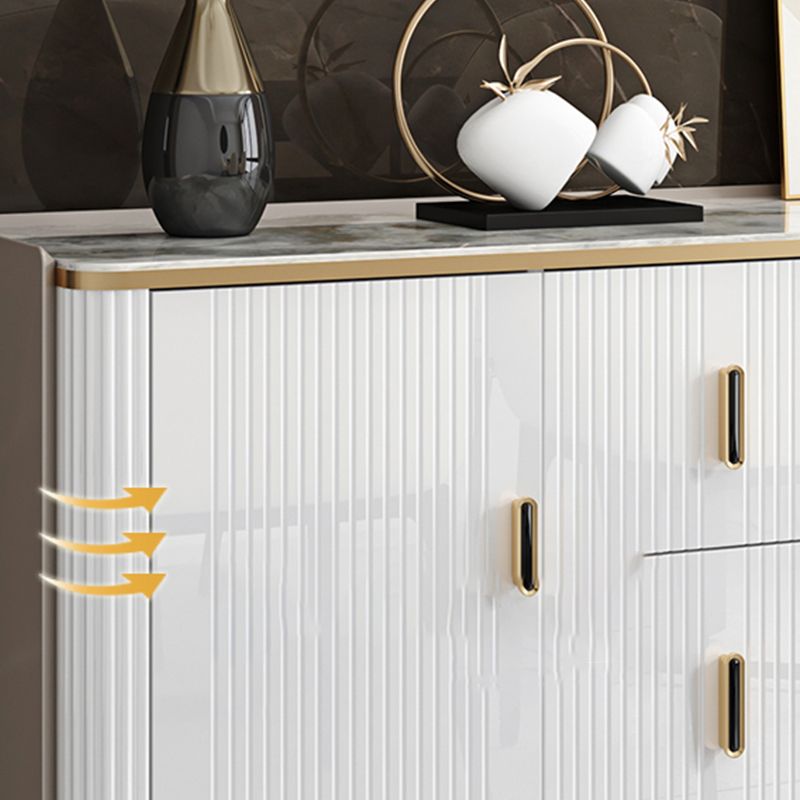 Armadio da pranzo per porte in vetro di altezza da 38 pollici per cucina