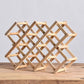 Tabletop Modern Wine Rack Solid Wood Wine Bottle Rack for Living Room