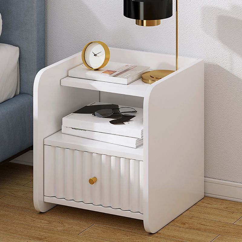 コンテンポラリーアクセントテーブルナイトスタンドアンティーク仕上げ引き出し引き出しベッドナイトスタンド