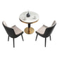 1/2/3/4/5 Pcs Metal Modern Dining Set with Round Dining Table Dinette Set Clearhalo 'Dining Room Sets' 'Dining Tables & Seating' 'dining_room_set' 'furn' 'furn_dining_room_set' 'Furniture' 'furniture_dining_room_set' 'Kitchen & Dining Furniture' 'kitchen&dining_furn' 'kitchen' 1200x1200_e360e2cb-45f4-47c1-a6b7-33097669ade1