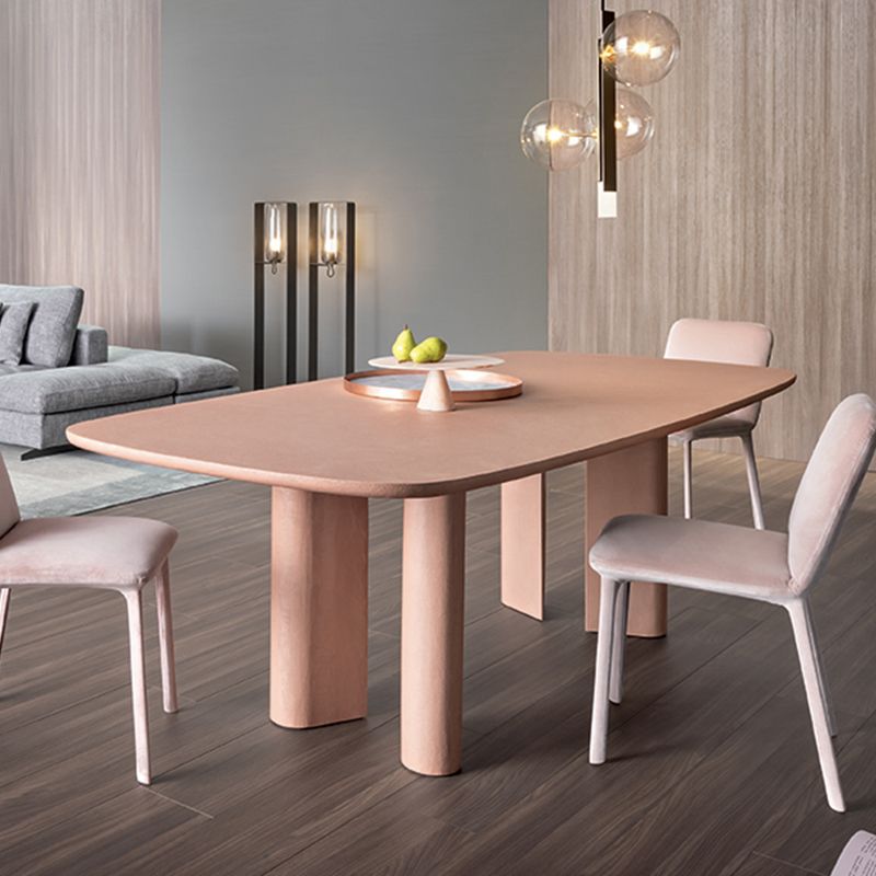 Rectangle Luxury Dining Table Solid Wood Fixed Table with 4 Legs Clearhalo ' dining_table' 'Dining Tables & Seating' 'Dining Tables' 'furn' 'furn_dining_table' 'Furniture' 'furniture_dining_table' 'Kitchen & Dining Furniture' 'kitchen&dining_furn' 'kitchen' 'kitchen_dining_table' 1200x1200_e3612e97-dec4-4f53-bdaf-d9bf4b91f863