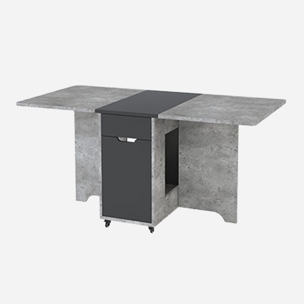 Foldable Artificial Wood Table Modern Rectangle Table with Storage (only table) Clearhalo ' dining_table' 'Dining Tables & Seating' 'Dining Tables' 'furn' 'furn_dining_table' 'Furniture' 'furniture_dining_table' 'Kitchen & Dining Furniture' 'kitchen&dining_furn' 'kitchen' 'kitchen_dining_table' 1200x1200_e3654111-6954-4fed-98e5-08eb107fa3bb