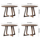 Round Double Pedestal Dining Site Table Contemporary Style Dinette Table Clearhalo ' dining_table' 'Dining Tables & Seating' 'Dining Tables' 'furn' 'furn_dining_table' 'Furniture' 'furniture_dining_table' 'Kitchen & Dining Furniture' 'kitchen&dining_furn' 'kitchen' 'kitchen_dining_table' 1200x1200_e3668382-64a4-4b0b-913c-b90dc247ae08