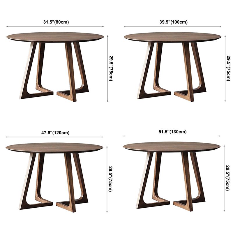 Round Double Pedestal Dining Site Table Contemporary Style Dinette Table Clearhalo ' dining_table' 'Dining Tables & Seating' 'Dining Tables' 'furn' 'furn_dining_table' 'Furniture' 'furniture_dining_table' 'Kitchen & Dining Furniture' 'kitchen&dining_furn' 'kitchen' 'kitchen_dining_table' 1200x1200_e3668382-64a4-4b0b-913c-b90dc247ae08