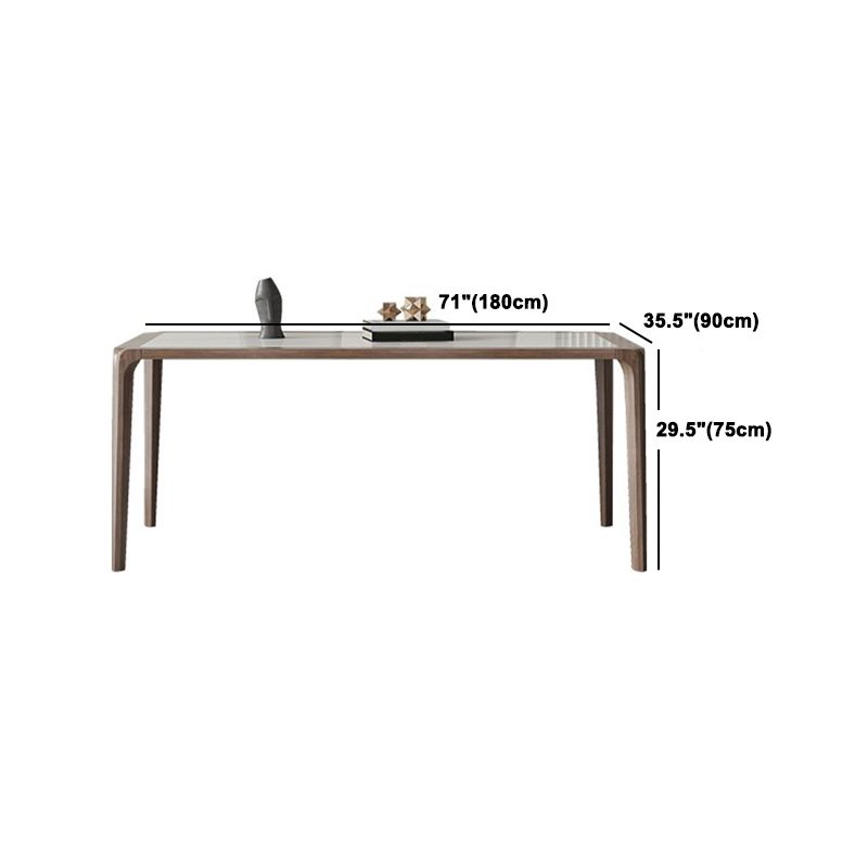 Modern Sintered Stone Top Dining Set Rectangle 1/4/5/7 Pieces Wooden Table Set Clearhalo 'Dining Room Sets' 'Dining Tables & Seating' 'dining_room_set' 'furn' 'furn_dining_room_set' 'Furniture' 'Kitchen & Dining Furniture' 1200x1200_e368ae6f-8510-4520-9429-b65ebf02dbae