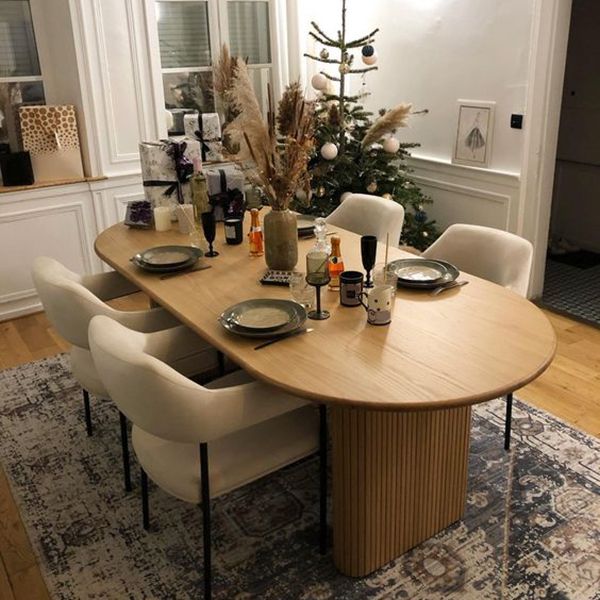 Oval Double Pedestal Modern Table Wood Color Fixed Table with Solid Wood Clearhalo ' dining_table' 'Dining Tables & Seating' 'Dining Tables' 'furn' 'furn_dining_table' 'Furniture' 'furniture_dining_table' 'Kitchen & Dining Furniture' 'kitchen&dining_furn' 'kitchen' 'kitchen_dining_table' 1200x1200_e369bde3-49f8-494e-ae44-fb02b36c18d2
