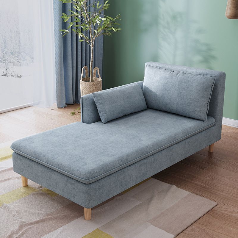 Modern Fabric Chaise Solid Wood Chaise Lounge Couch with One Armed Clearhalo 'Chairs & Seating' 'Chaise Lounge' 'chaise_lounge' 'furn' 'furn_chaise_lounge' 'Furniture' 'Living Room Furniture' 1200x1200_e36cc501-9ed5-4cc9-9a83-55f8498a61d2