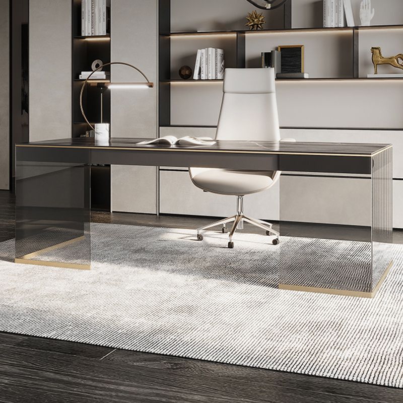 Rectangular Shaped Modern Office Table Office Writing Desk in Black/White