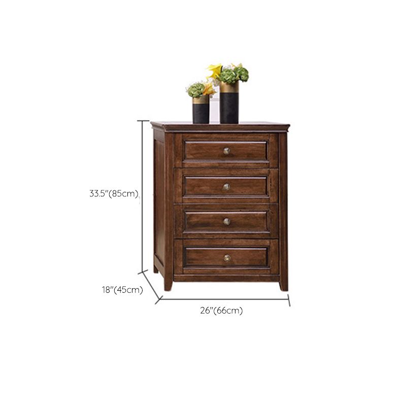 Mid-Century Modern Solid Wood Accent Chest with Drawers in Brown Clearhalo 'Cabinets & Chests' 'cabinets_chests' 'furn' 'furn_cabinets_chests' 'Furniture' 'Living Room Furniture' 1200x1200_e36f6e5d-a0c2-411e-af1e-9d1c30973a99