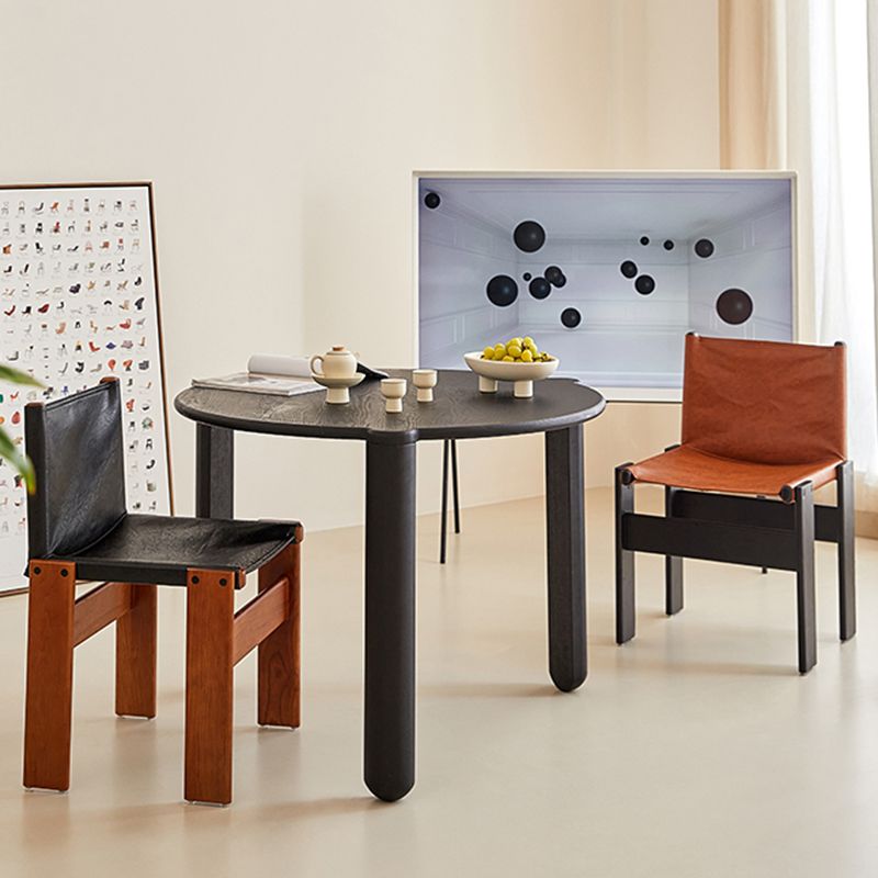 Moderner einfacher Seitenstuhl Massivholz Seitungsstuhl für Schlafzimmer