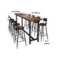 Pine Wood Bar Dining Table Industrial Rectangle Bar Table with Trestle for Cafe Clearhalo 'Bar Furniture' 'Bar Tables' 'bar_tables' 'furn' 'furn_bar_tables' 'Furniture' 'furniture_bar_tables' 'Kitchen & Dining Furniture' 1200x1200_e36feef0-5505-4efd-b955-2e2515f9a5c7