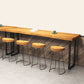 Industrial Rectangle Pub Table Set 1/2/5 Pieces Wooden Bar Table with Backless Stools Clearhalo 'Bar Furniture' 'furn' 'furn_home_bar_bar_sets' 'Furniture' 'Home Bars & Bar Sets' 'home_bar_bar_sets' 'Kitchen & Dining Furniture' 1200x1200_e37120d6-459d-4b18-a680-8d3245fb74c5
