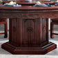 Solid Wood Dining Table Pedestal Round Dinner Table for Dining Room Clearhalo 'Dining Tables & Seating' 'Dining Tables' 'dining_table' 'furn' 'furn_dining_table' 'Furniture' 'Kitchen & Dining Furniture' 1200x1200_e377183d-7213-49d2-8e98-bf71b8610819