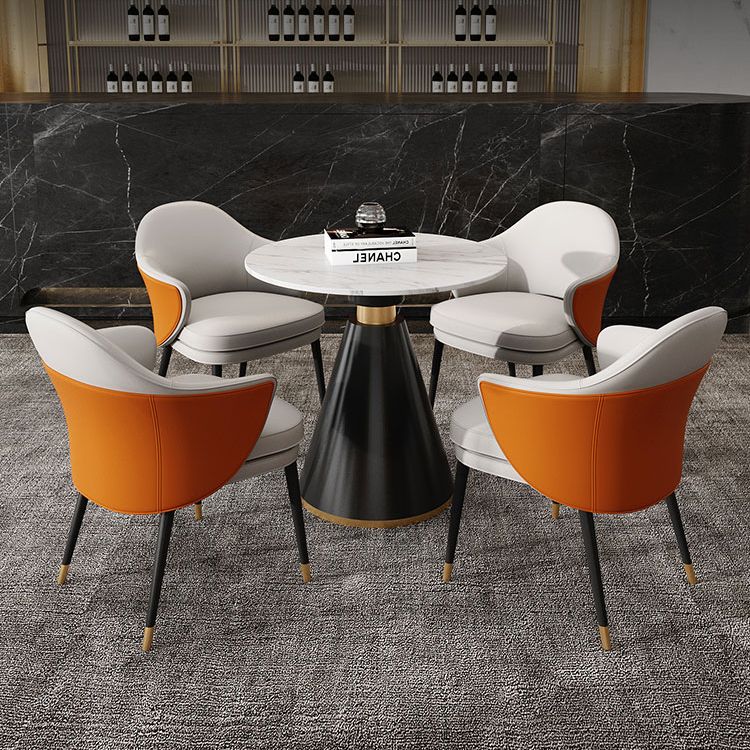 Traditional Luxury Round Dining Table Sintered Stone Table with Black Pedestal Base Clearhalo ' dining_table' 'Dining Tables & Seating' 'Dining Tables' 'furn' 'furn_dining_table' 'Furniture' 'furniture_dining_table' 'Kitchen & Dining Furniture' 'kitchen&dining_furn' 'kitchen' 'kitchen_dining_table' 1200x1200_e3771b40-ff71-4769-8c20-f933b7a5bf1c