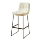 Scandinavian Coffee Shop Footrest Stool Matte Finish PU Leather Barstool Clearhalo 'Bar Furniture' 'Bar Stools' 'bar_stools' 'furn' 'furn_bar_stools' 'Furniture' 'furniture_bar_stools' 'Kitchen & Dining Furniture' 1200x1200_e3772062-9330-4f6e-850d-b0a2b9ac143c