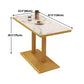 Metal Traditional Luxury Table Manufactured Wood Table with Pedestal Base Clearhalo ' dining_table' 'Dining Tables & Seating' 'Dining Tables' 'furn' 'furn_dining_table' 'Furniture' 'furniture_dining_table' 'Kitchen & Dining Furniture' 'kitchen&dining_furn' 'kitchen' 'kitchen_dining_table' 1200x1200_e3782a0f-abaf-40e8-b870-0ff0e677578f