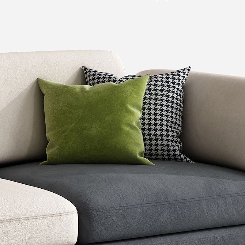 Scandinavian White Pillow Top Arm Sofa/Sectional with Removable Cushions