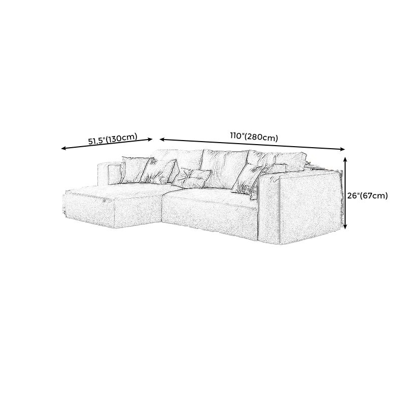 Modern Faux Leather Living Room Sectional Cream Square Arm Cushion Back Sofa Clearhalo 'furn' 'furn_sectionals' 'Furniture' 'furniture_sectionals' 'kitchen' 'kitchen_sectionals' 'Living Room Furniture' 'Sectionals' 1200x1200_e37a0564-fea8-409e-840c-5faded136b3a