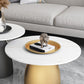 Mid-Century Modern Pedestal Metal Tray Top Round Single Coffee Table Clearhalo 'Coffee & Accent Tables' 'Coffee Tables' 'coffee_tables' 'furn' 'furn_coffee_tables' 'Furniture' 'Living Room Furniture' 1200x1200_e37b975d-e90d-4629-ae2b-2e86b57c0579