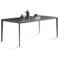 Simple Style Sintered Stone Table 4 Legs Aluminum Base Rectangle Table for Home Clearhalo ' dining_table' 'Dining Tables & Seating' 'Dining Tables' 'Furniture' 'furniture_dining_table' 'Kitchen & Dining Furniture' 'kitchen&dining_furn' 'kitchen' 'kitchen_dining_table' 1200x1200_e37bae81-652f-4fc4-8470-8566874ac489