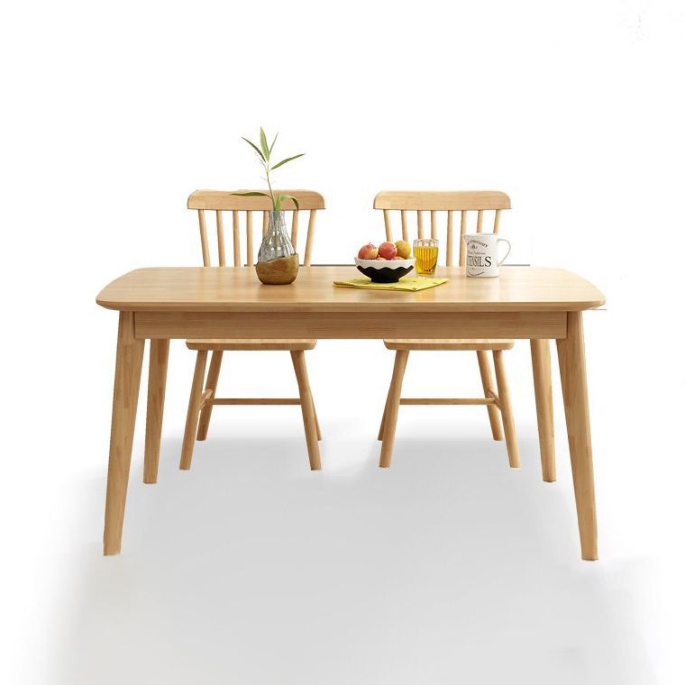 Minimalist Style Dining Room Sets with Solid Wood Dining Table and Chairs Clearhalo 'Dining Room Sets' 'Dining Tables & Seating' 'dining_room_set' 'furn' 'furn_dining_room_set' 'Furniture' 'furniture_dining_room_set' 'Kitchen & Dining Furniture' 'kitchen&dining_furn' 'kitchen' 1200x1200_e37e7500-b4b7-4f6e-9e42-9b505ee11a86
