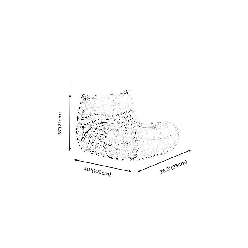 Modern Armless Chair, Faux Leather Upholstered Accent Chair, 40"(W) X 37"(D) X 28"(H) Clearhalo 'Accent Chairs' 'accent_chairs' 'Chairs & Seating' 'furn' 'furn_accent_chairs' 'Furniture' 'Living Room Furniture' 1200x1200_e381f8c8-5ccc-4b40-99e6-b0efab39eb7a