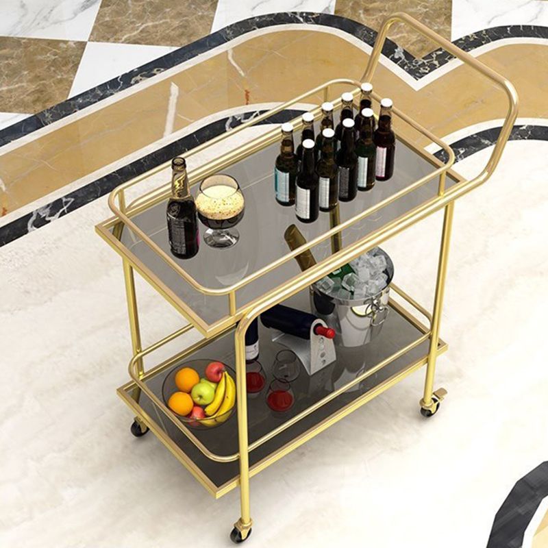 Open Storage Prep Table 27.2"L Modern Home Prep Table with Casters