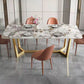 Traditional Luxury Furniture Stone Trestle Dining Room Collection for Kitchen Clearhalo ' dining_table' 'Dining Tables & Seating' 'Dining Tables' 'furn' 'furn_dining_table' 'Furniture' 'furniture_dining_table' 'Kitchen & Dining Furniture' 'kitchen&dining_furn' 'kitchen' 'kitchen_dining_table' 1200x1200_e3847668-ddb9-4b7f-8534-5600186e128c