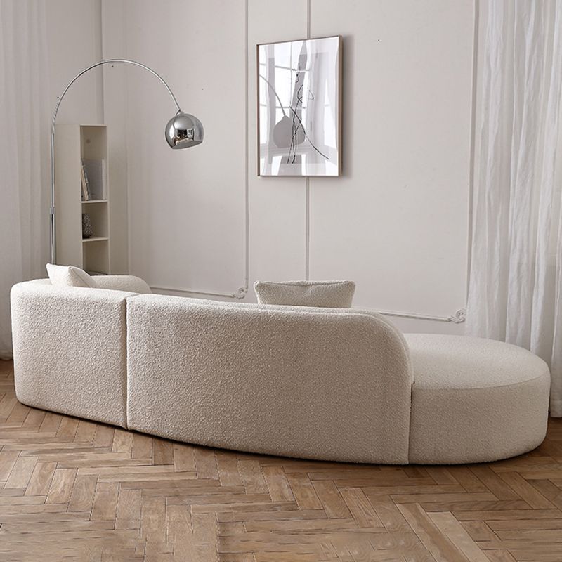 Fabric Scandinavian Curved Sectional 27.55" High Sectional Sofa Clearhalo 'furn' 'furn_sectionals' 'Furniture' 'Living Room Furniture' 'Sectionals' 1200x1200_e3852757-92cb-47d8-89b0-bebcf9c033cf