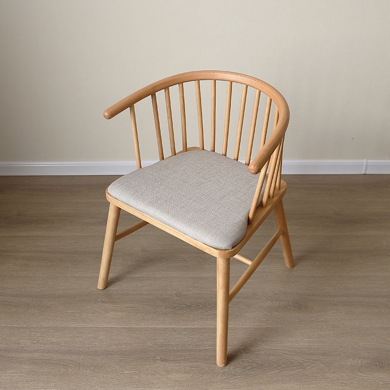Minimalist Wooden Base Indoor Chair 21''Wide Winsor Chair with 4 Legs for Restaurant Clearhalo ' kitchen&dining_furn' 'Dining Chairs' 'Dining Tables & Seating' 'dining_chair' 'furn' 'furn_dining_chair' 'Furniture' 'furniture_dining_chair' 'Kitchen & Dining Furniture' 'kitchen' 1200x1200_e386e1d0-b42d-43d7-b81f-eb7f37efee80