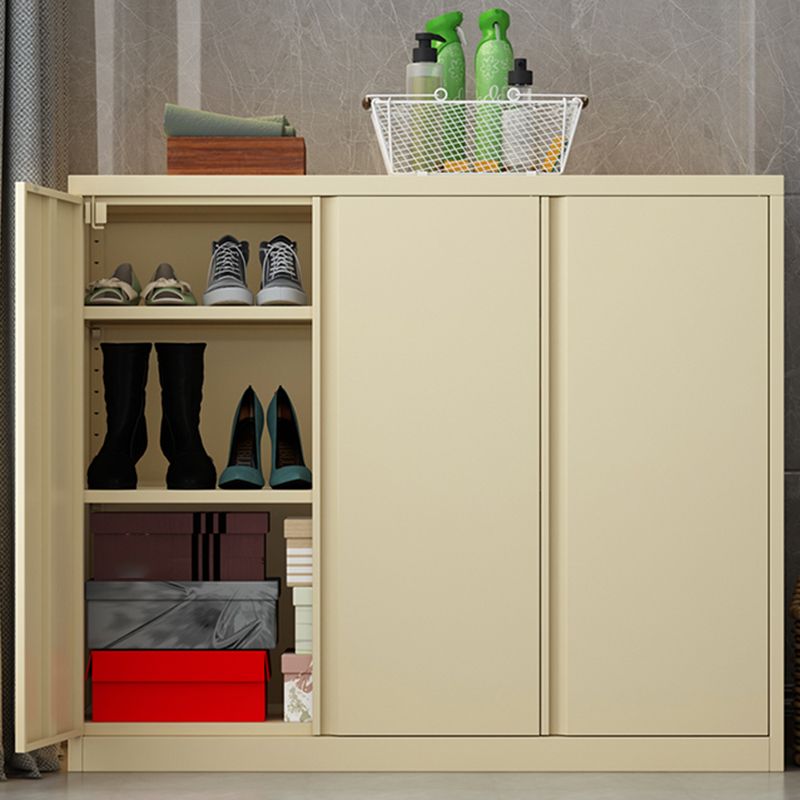 Armoire à accent moderne armoire de rangement beige avec résistant à l'eau