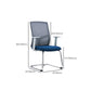 Modern Office Chair No Wheels Lumbar Support Fixed Arms Desk Chair