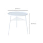 Metal Round 3 Legs End Table Minimalist Tray Top Accent Side Table