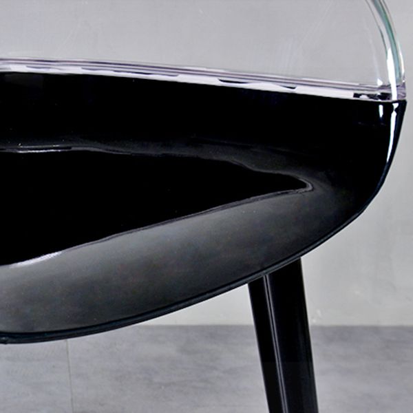 Scandinavian Style Plastic Chair Set Solid Back Arm Kitchen Single Dining Chair Clearhalo ' kitchen&dining_furn' 'Dining Chairs' 'Dining Tables & Seating' 'dining_chair' 'Furniture' 'furniture_dining_chair' 'Kitchen & Dining Furniture' 'kitchen' 1200x1200_e38a7389-4324-4cc3-b947-6413c805d72e