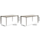 Contemporary Sintered Stone Dining Table 4 Legs Rectangular Table in White Clearhalo ' dining_table' 'Dining Tables & Seating' 'Dining Tables' 'furn' 'furn_dining_table' 'Furniture' 'furniture_dining_table' 'Kitchen & Dining Furniture' 'kitchen&dining_furn' 'kitchen' 'kitchen_dining_table' 1200x1200_e38aab91-7420-4b1f-a624-4ce53837cce2