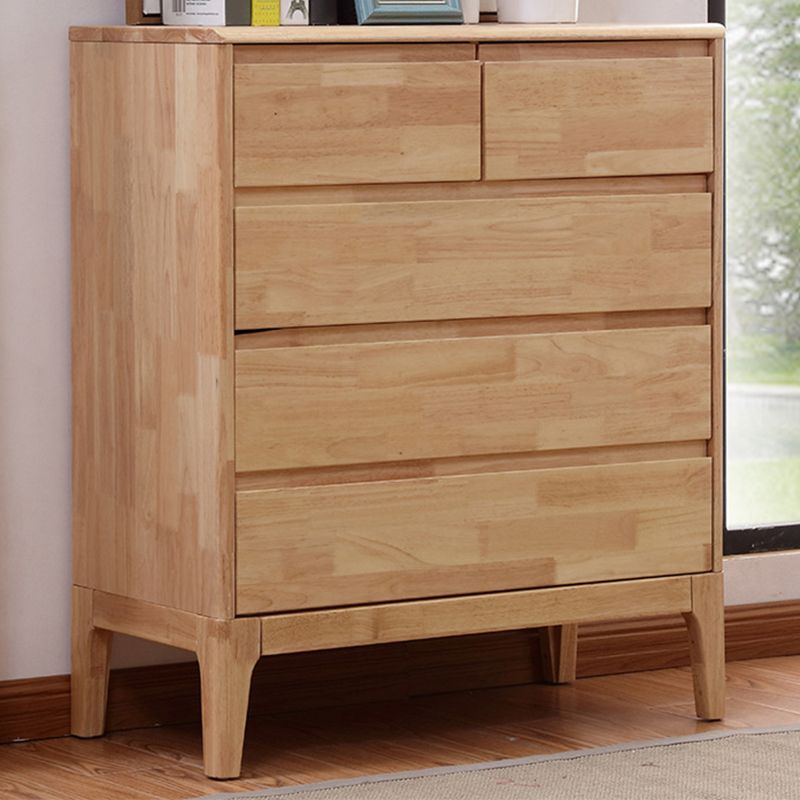 Contemporary Chest Squared Legs Solid Wood Grooves with Drawer Accent Chest Clearhalo 'Cabinets & Chests' 'cabinets_chests' 'furn' 'furn_cabinets_chests' 'Furniture' 'Living Room Furniture' 1200x1200_e38aed4f-1eb5-4c76-a29d-4cbd1b520af5
