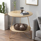 3 Legs Steel End Table Wood Round Side Table for Loving Room Clearhalo 'Coffee & Accent Tables' 'End & Side Tables' 'end_side_table' 'Furniture' 'furniture_end_side_table' 'Living Room Furniture' 1200x1200_e38c3c06-749d-4ccc-93b7-5d70e998673a