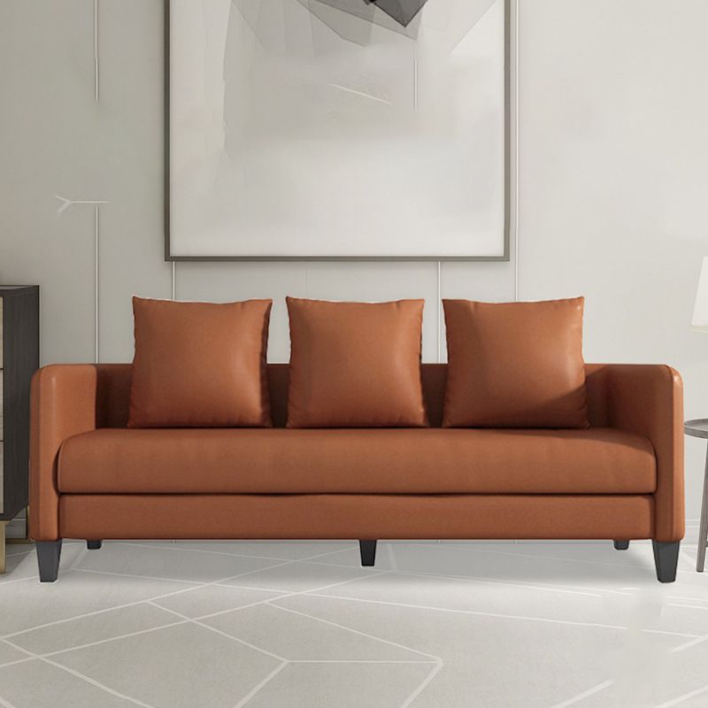 Scandinave à 3 places Faux Coup de canapé canapé arrière avec smoking bras