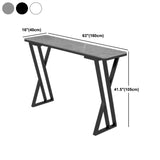 Set di tavoli da pub in pietra industriale 1/2/5 pezzi set da tavolo da bar per interni rettangolo